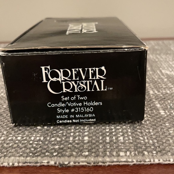 Forever Crystal set of 2 candle/votive holders. - Picture 7 of 8